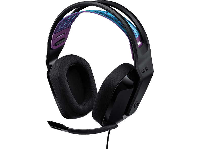 LOGITECH G335, kabelgebundenes Gaming-Headset, Over-ear Gaming Headset Schwarz von LOGITECH