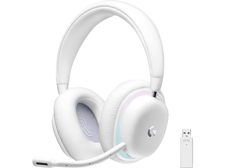 LOGITECH G735, Over-ear Gaming Headset Bluetooth White Mist von LOGITECH