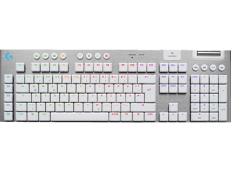 LOGITECH G915 X LIGHTSPEED Double-Shot-PBT-Tastenkappen, für PC/Mac, Gaming-Tastatur, kabellos, Weiß LOGITECH G915 X LIGHTSPEED Double-Shot-PBT-Tastenkappen, für PC/Mac, Gaming-Tastatur, kabellos, Weiß von LOGITECH