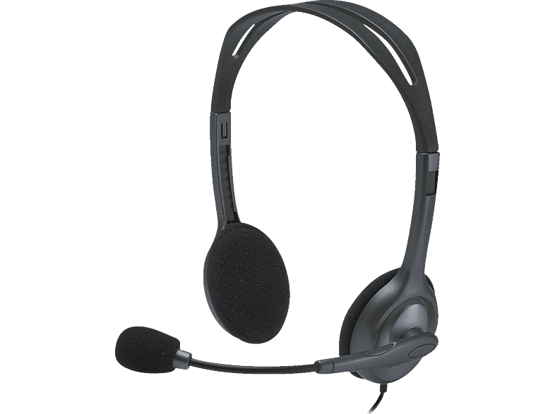 LOGITECH H111 Headset, On-ear Kopfhörer Grau von LOGITECH