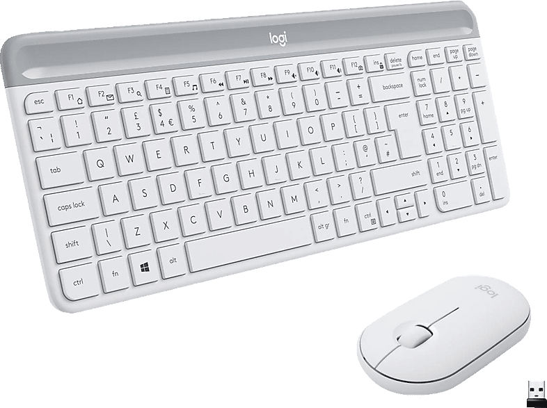 LOGITECH MK470 Slim Combo, Tastatur & Maus Set, kabellos, Weiß LOGITECH MK470 Slim Combo, Tastatur & Maus Set, kabellos, Weiß von LOGITECH