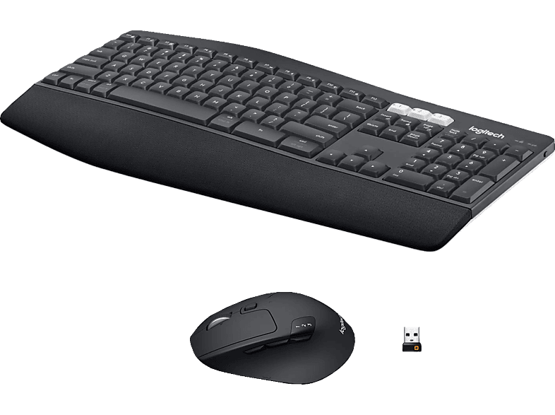 LOGITECH MK850 Performance, Tastatur & Maus Set, kabellos, Schwarz von LOGITECH