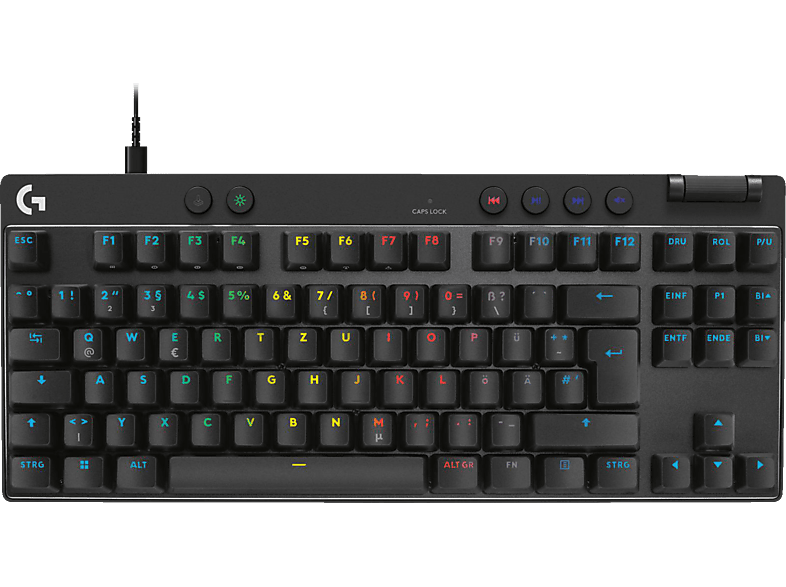 LOGITECH PRO X TKL RAPID mit magnetischen Analogschaltern, Gaming-Tastatur, kabelgebunden, Black von LOGITECH
