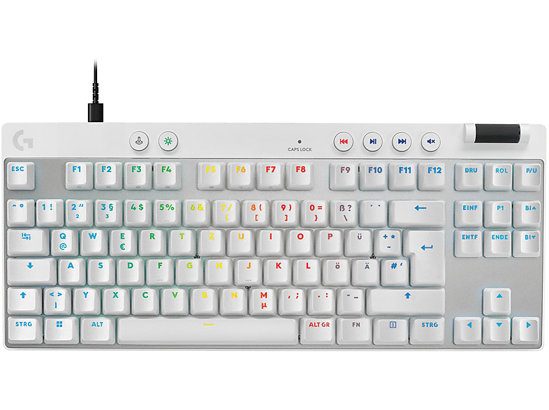 LOGITECH PRO X TKL RAPID mit magnetischen Analogschaltern, Gaming-Tastatur, kabelgebunden, White LOGITECH PRO X TKL RAPID mit magnetischen Analogschaltern, Gaming-Tastatur, kabelgebunden, White von LOGITECH