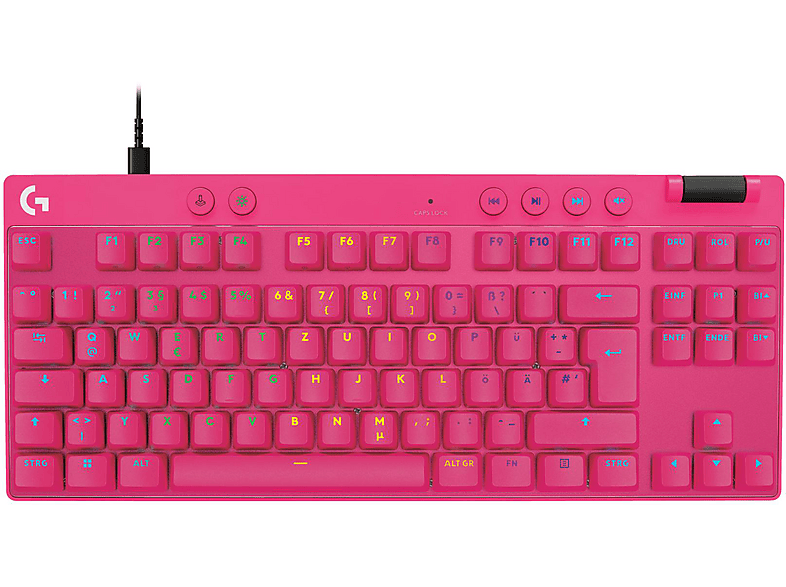 LOGITECH PRO X TKL RAPID mit magnetischen Analogschaltern, Gaming-Tastaturen, kabelgebunden, Magenta LOGITECH PRO X TKL RAPID mit magnetischen Analogschaltern, Gaming-Tastaturen, kabelgebunden, Magenta von LOGITECH