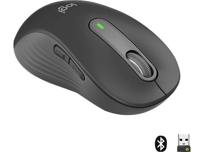 LOGITECH Signature M650 L Left kabellose Maus, Graphite von LOGITECH