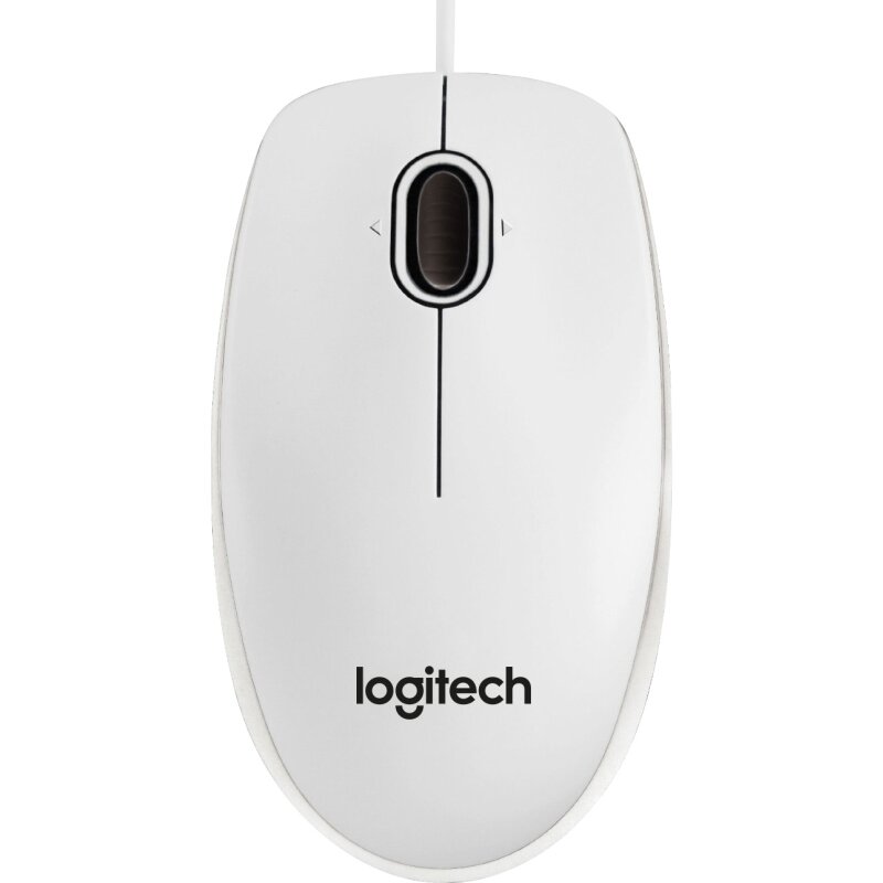 Logitech Maus B100, USB, weiss von LOGITECH