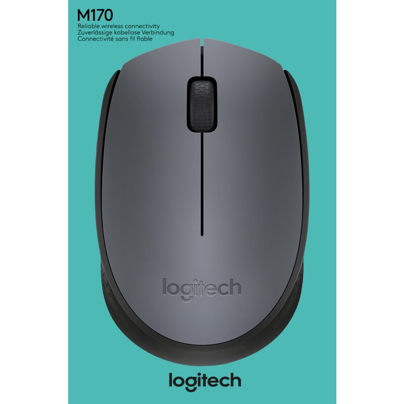 Logitech Maus M170, Wireless, grau von LOGITECH