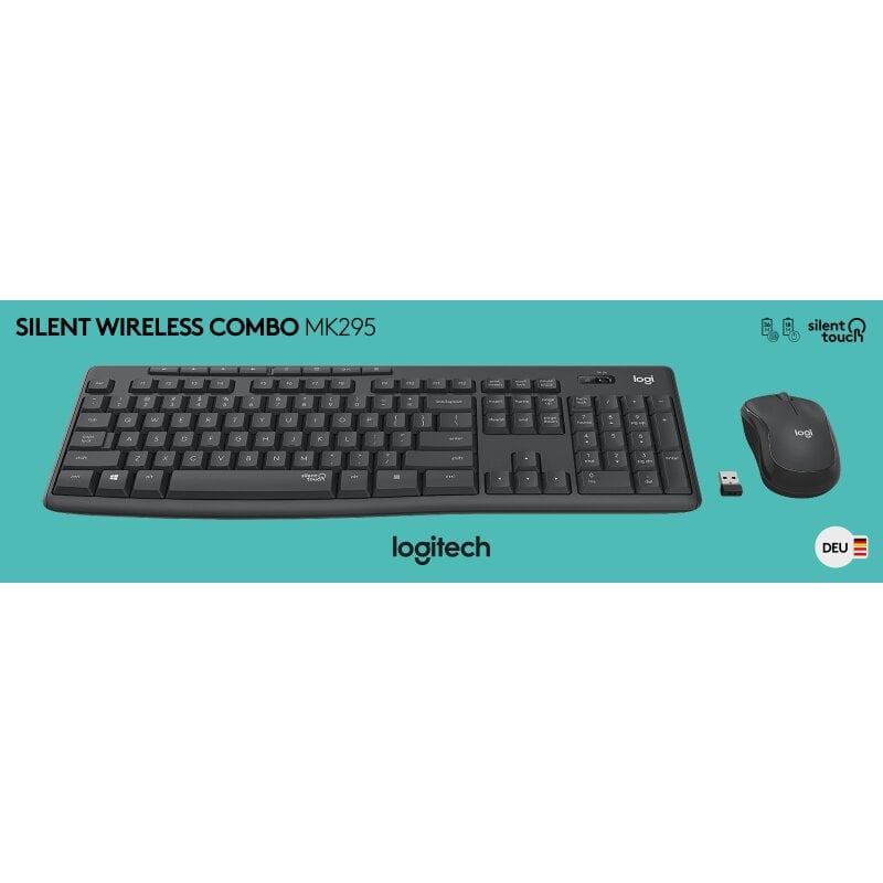 Logitech Tastatur/Maus Set MK295, Wireless, grafit Logitech Tastatur/Maus Set MK295, Wireless, grafit von LOGITECH