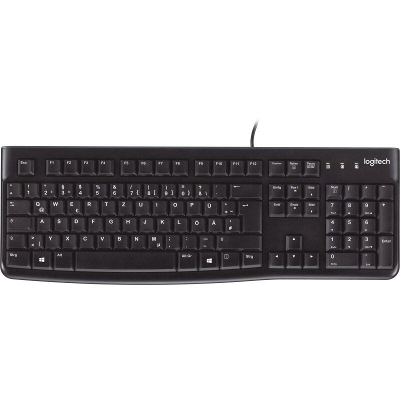 Logitech Tastatur K120, USB, schwarz von LOGITECH