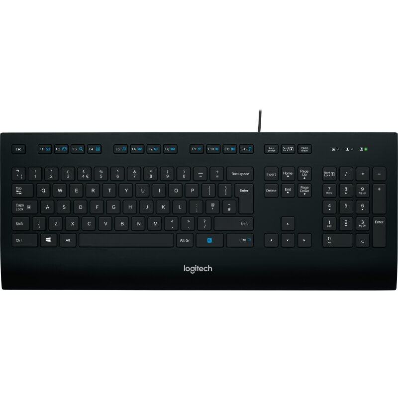 Logitech Tastatur K280e, USB, schwarz von LOGITECH