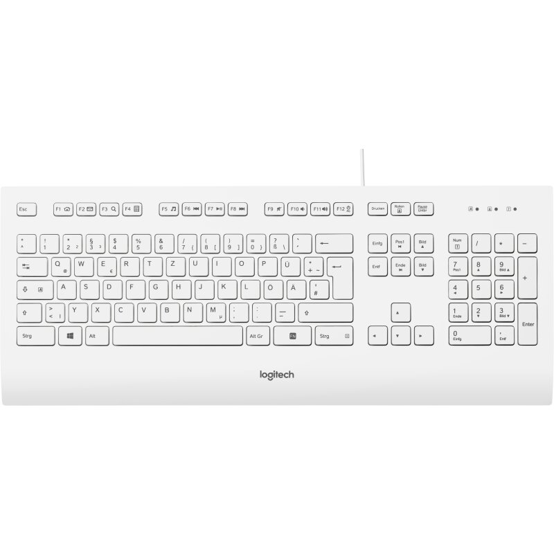 Logitech Tastatur K280e, USB, weiss von LOGITECH