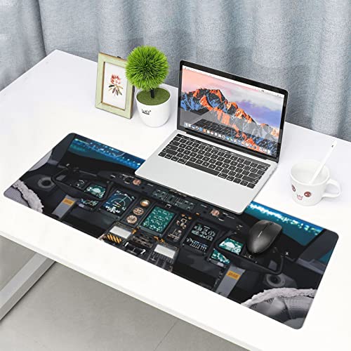 LOGMOR Airplane Aircraft Cockpit Large Mouse Pad, Extended XXL Gaming Mouse Pad 31.5x12 Inch, Waterproof Desk Mat with Stitched Edge, Non-Slip Keyboard Mousepad for Office & Home LOGMOR Airplane Aircraft Cockpit Large Mouse Pad, Extended XXL Gaming Mouse Pad 31.5x12 Inch, Waterproof Desk Mat with Stitched Edge, Non-Slip Keyboard Mousepad for Office & Home von LOGMOR