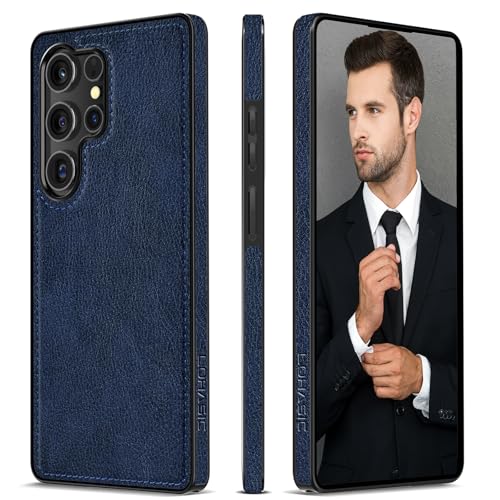 LOHASIC Lederschutzhülle für Samsung Galaxy S25 Ultra 5G, Premium-PU-Leder, Business-Luxus-Handyhülle, weich, schlank, volle Hülle, Blau LOHASIC Lederschutzhülle für Samsung Galaxy S25 Ultra 5G, Premium-PU-Leder, Business-Luxus-Handyhülle, weich, schlank, volle Hülle, Blau von LOHASIC