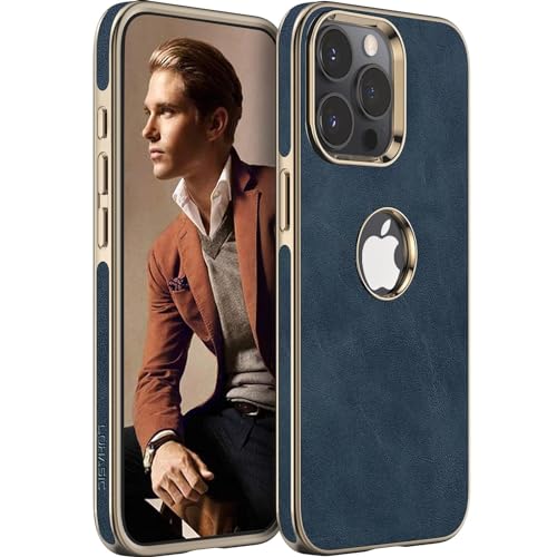 LOHASIC Schutzhülle für iPhone 2023, Leder, schlank, luxuriös, PU, weich, rutschfest, stoßfest, Ganzkörper-Schutzhülle, Handyhüllen - Blau LOHASIC Schutzhülle für iPhone 2023, Leder, schlank, luxuriös, PU, weich, rutschfest, stoßfest, Ganzkörper-Schutzhülle, Handyhüllen - Blau von LOHASIC