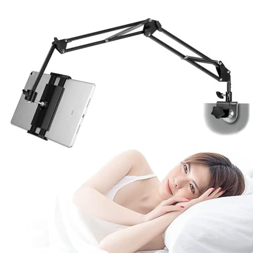 LOHOM Tablet-Ständer für Bett, Verstellbarer -Ständer, Karbonstahl-Ständer mit 360° Drehung,für, Tablets, Telefone oder Andere Geräte mit 4,5 bis 12,9 Zoll Bildschirm LOHOM Tablet-Ständer für Bett, Verstellbarer -Ständer, Karbonstahl-Ständer mit 360° Drehung,für, Tablets, Telefone oder Andere Geräte mit 4,5 bis 12,9 Zoll Bildschirm von LOHOM