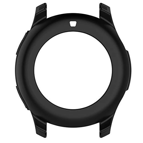 LOKEKE Kompatibel mit Samsung Galaxy Watch 42 mm Silikon-Schutzhülle, weiche Silikon-Schutzhülle für Samsung Galaxy Watch 42 mm Smartwatch (Silikon schwarz) von LOKEKE