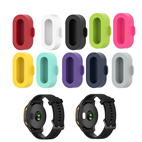 LOKEKE Staubstecker für Garmin Fenix ​​7, 10 Pics Silikon-Ladeanschluss Staubsteckerschutz Staubschutzkappen für Garmin Fenix ​​7 7S 7X von LOKEKE