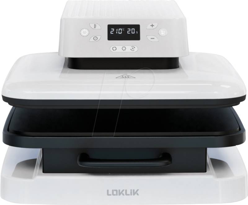 LOK RYJ0049 - Transferpresse, Auto Heat Press, weiß von LOKLIK