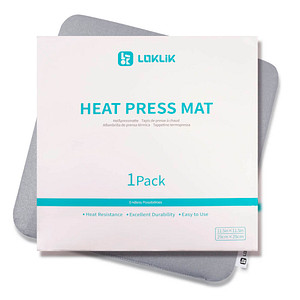 LOKLiK Wärmeschutzmatte für Transferpresse schützt Arbeitsoberflächen vor Hitze 290 x 290 mm (11,4 x 11,4 Zoll) von LOKLiK
