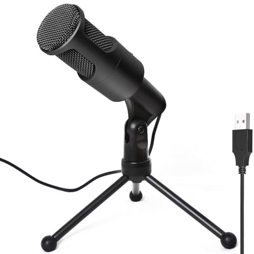 LOKUKA USB Mikrofon für PC PS4 PS5 Laptop, Kondensator Mikrofon mit faltbarem Stativ Stummschalter für Streaming, Gaming, Podcasting, Aufnahme, Chatten, Twitch, YouTube, Kompatibel mit macOS, Winows LOKUKA USB Mikrofon für PC PS4 PS5 Laptop, Kondensator Mikrofon mit faltbarem Stativ Stummschalter für Streaming, Gaming, Podcasting, Aufnahme, Chatten, Twitch, YouTube, Kompatibel mit macOS, Winows von LOKUKA