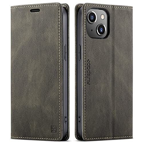 LOLFZ Handyhülle für iPhone 15, Vintage Dünne Schutzhülle RFID Schutz Kartenfach Standfunktion PU Leder Magnetische Klapphülle Kompatibel mit iPhone 15 - Kaffee Braun LOLFZ Handyhülle für iPhone 15, Vintage Dünne Schutzhülle RFID Schutz Kartenfach Standfunktion PU Leder Magnetische Klapphülle Kompatibel mit iPhone 15 - Kaffee Braun von LOLFZ
