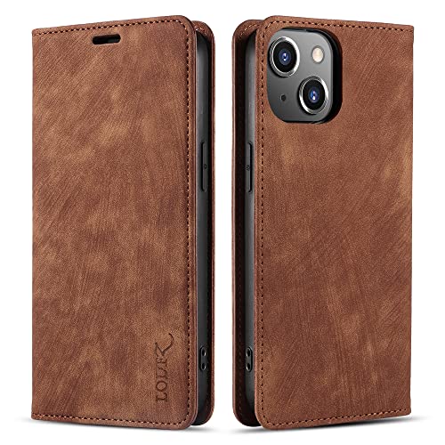 LOLFZ Handyhülle für iPhone 15 Plus, Premium PU Lederhülle Kartenfach Standfunktion Klappbar Schutzhülle Magnetische Dünne Klapphülle Handytasche für iPhone 15 Plus - Braun LOLFZ Handyhülle für iPhone 15 Plus, Premium PU Lederhülle Kartenfach Standfunktion Klappbar Schutzhülle Magnetische Dünne Klapphülle Handytasche für iPhone 15 Plus - Braun von LOLFZ