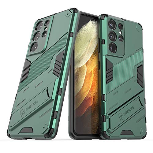 LOLFZ Hülle für Samsung Galaxy S21 Ultra 5G, Armor Case mit Ständer Military Grade Schutz Stoßfest Bumper Handyhülle für Samsung Galaxy S21 Ultra 5G - Grün LOLFZ Hülle für Samsung Galaxy S21 Ultra 5G, Armor Case mit Ständer Military Grade Schutz Stoßfest Bumper Handyhülle für Samsung Galaxy S21 Ultra 5G - Grün von LOLFZ