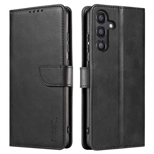 LOLFZ Handyhülle für Samsung Galaxy S24 Plus 5G, Premium Dünne Schutzhülle mit Kartenfach Standfunktion Magnetische Klapphülle PU Leder Stoßfest Handytasche Kompatibel mit Samsung S24 Plus - Schwarz LOLFZ Handyhülle für Samsung Galaxy S24 Plus 5G, Premium Dünne Schutzhülle mit Kartenfach Standfunktion Magnetische Klapphülle PU Leder Stoßfest Handytasche Kompatibel mit Samsung S24 Plus - Schwarz von LOLFZ