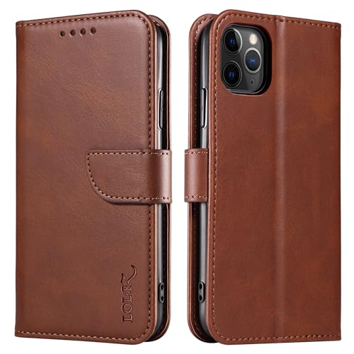 LOLFZ Hülle für iPhone 11 Pro, Premium PU Leder Handyhülle mit Kartenfach Ständer Magnetische Klapphülle für iPhone 11 Pro - Braun LOLFZ Hülle für iPhone 11 Pro, Premium PU Leder Handyhülle mit Kartenfach Ständer Magnetische Klapphülle für iPhone 11 Pro - Braun von LOLFZ