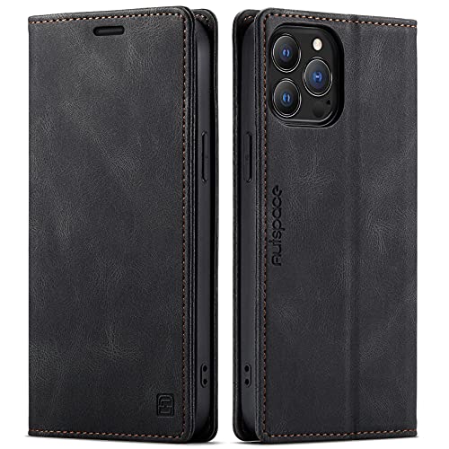 LOLFZ Handyhülle für iPhone 13 Pro, Vintage Dünne Schutzhülle RFID Schutz Kartenfach Standfunktion PU Leder Magnetische Klapphülle Kompatibel mit iPhone 13 Pro - Schwarz LOLFZ Handyhülle für iPhone 13 Pro, Vintage Dünne Schutzhülle RFID Schutz Kartenfach Standfunktion PU Leder Magnetische Klapphülle Kompatibel mit iPhone 13 Pro - Schwarz von LOLFZ