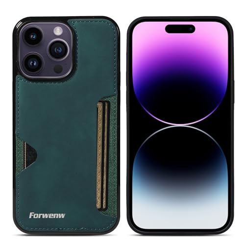LOLFZ Hülle für iPhone 15 Plus, Ultra Dünne Handyhülle mit Kartenfach Premium PU Leder Weiche TPU Stoßfest Schutzhülle für iPhone 15 Plus - Grün LOLFZ Hülle für iPhone 15 Plus, Ultra Dünne Handyhülle mit Kartenfach Premium PU Leder Weiche TPU Stoßfest Schutzhülle für iPhone 15 Plus - Grün von LOLFZ