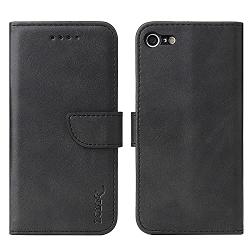 LOLFZ Hülle für iPhone 6 iPhone 6S, Premium PU Leder Handyhülle mit Kartenfach Ständer Magnetische Stoßfeste Schutzhülle für iPhone 6 iPhone 6S - Schwarz LOLFZ Hülle für iPhone 6 iPhone 6S, Premium PU Leder Handyhülle mit Kartenfach Ständer Magnetische Stoßfeste Schutzhülle für iPhone 6 iPhone 6S - Schwarz von LOLFZ