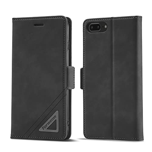 LOLFZ Hülle für iPhone SE 2022 iPhone SE 2020 iPhone 7 iPhone 8 iPhone 6 iPhone 6S, Premium PU Leder Handyhülle Kartenfach Ständer Seitlicher Magnetisch Klapphülle Stoßfeste Schutzhülle - Schwarz LOLFZ Hülle für iPhone SE 2022 iPhone SE 2020 iPhone 7 iPhone 8 iPhone 6 iPhone 6S, Premium PU Leder Handyhülle Kartenfach Ständer Seitlicher Magnetisch Klapphülle Stoßfeste Schutzhülle - Schwarz von LOLFZ