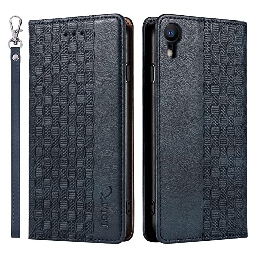 LOLFZ Hülle für iPhone XR, Leder Handyhülle Kartenfach Ständer Handschlaufe Magnetische Klappbare Stoßfeste Schutzhülle für iPhone XR - Blau LOLFZ Hülle für iPhone XR, Leder Handyhülle Kartenfach Ständer Handschlaufe Magnetische Klappbare Stoßfeste Schutzhülle für iPhone XR - Blau von LOLFZ