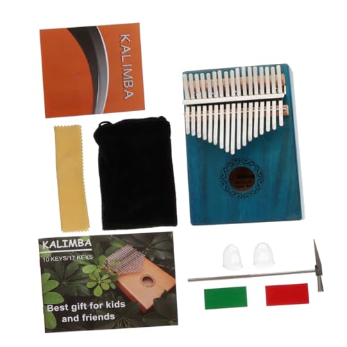 LOLIPPYY 1 Satz Daumen musikinstrumente musical instruments Retro-Design Klavier Anfänger Klavier Tragbares Klavier für Finger Kalimba im Retro-Stil Einführung Kalimba Mahagoni Blue von LOLIPPYY