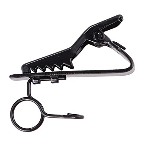 LOLIPPYY 12 Stück Mikrofon-Clip taped mikrofon für handy handymikrophone handy mikrofon Karaoke-Zubehör Lavalier-Clip am Revers Eisenklammer Revers Krawattenklammer Mikrofonclip Black von LOLIPPYY