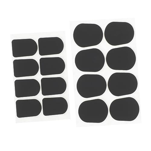 LOLIPPYY 32 Stück Saxophon-Zahnpolster saxophon zubehör Saxophon Mundstück Pads Saxophon Kissen Flecken Silikon-Saxophon-Mundstück selbstklebendes Saxophon-Mundstück Kieselgel Black von LOLIPPYY