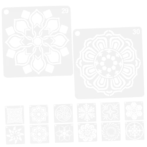 LOLIPPYY 36Stücke Mandala Malschablonen Wiederverwendbare Wand und Bodenschablonen für DIY Dekorationen für Feste und Kunstprojekte Langlebig Pet Material LOLIPPYY 36Stücke Mandala Malschablonen Wiederverwendbare Wand und Bodenschablonen für DIY Dekorationen für Feste und Kunstprojekte Langlebig Pet Material von LOLIPPYY