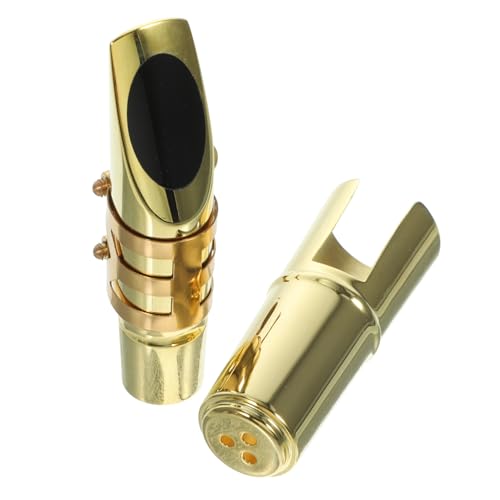 LOLIPPYY Alt-Mundstück Alt-Saxophon Zubehör für Saxophone Saxophon Mundstück Saxophonkopf Saxophonzubehör Golden LOLIPPYY Alt-Mundstück Alt-Saxophon Zubehör für Saxophone Saxophon Mundstück Saxophonkopf Saxophonzubehör Golden von LOLIPPYY