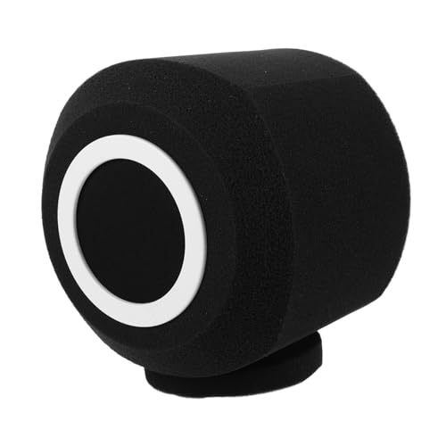 LOLIPPYY Mikrofonschwammabdeckung Mikrofon-hülse Mikrofonabdeckungen Für Mikrofone Mikrofonschutz Abdeckung Für Konferenzmikrofone Anti-rutsch-ring Für Mikrofon Black Kunststoff von LOLIPPYY