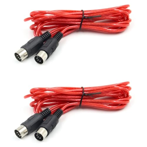 LOLPALONE 2X MIDI-Verlängerungskabel, 5-Polig, Stecker auf Stecker, MIDI-Kabel für E-Piano, Gitarre, Instrument, PC-Kabel, 0, LOLPALONE 2X MIDI-Verlängerungskabel, 5-Polig, Stecker auf Stecker, MIDI-Kabel für E-Piano, Gitarre, Instrument, PC-Kabel, 0, von LOLPALONE