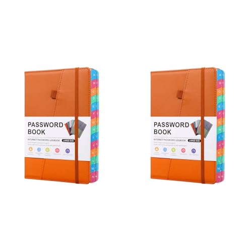 LOLPALONE 2X Passwortbuch mit bunten Alphabetischen Karten und zwei Lesezeichen, für Senioren 8,4 x 5,9 Zoll, Internetadresse A LOLPALONE 2X Passwortbuch mit bunten Alphabetischen Karten und zwei Lesezeichen, für Senioren 8,4 x 5,9 Zoll, Internetadresse A von LOLPALONE