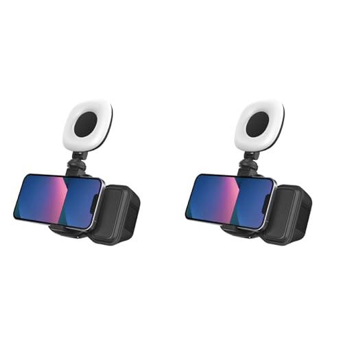 LOLPALONE 2X Telefon Bluetooth Handheld Sefile Stick Stabilisator Vlog Selfie Fülllicht Fotografie Zubehör Schwarz mit Licht LOLPALONE 2X Telefon Bluetooth Handheld Sefile Stick Stabilisator Vlog Selfie Fülllicht Fotografie Zubehör Schwarz mit Licht von LOLPALONE