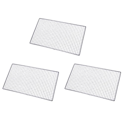LOLPALONE 3 quadratische quadratische Gitter aus Metall für Grill, 30 cm x 45 cm LOLPALONE 3 quadratische quadratische Gitter aus Metall für Grill, 30 cm x 45 cm von LOLPALONE