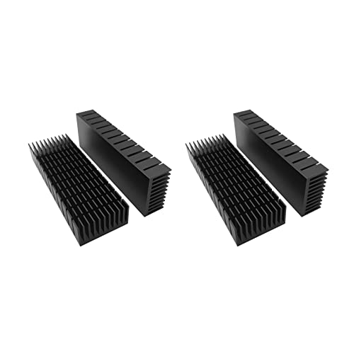 LOLPALONE 4 Stück 40mm Kühlkörper Kit 120mm x 40mm x 20mm, Kühler Aluminium Kühlkörper zu Dem Kühlen von LED Peltier Thermal LOLPALONE 4 Stück 40mm Kühlkörper Kit 120mm x 40mm x 20mm, Kühler Aluminium Kühlkörper zu Dem Kühlen von LED Peltier Thermal von LOLPALONE