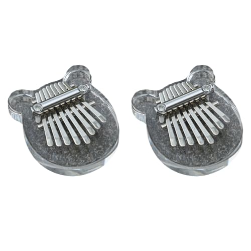 LOLPALONE 8-Tasten Mini Kalimba Regenbogen Transparent Kristall Kalimba Finger Klavier Instrument LOLPALONE 8-Tasten Mini Kalimba Regenbogen Transparent Kristall Kalimba Finger Klavier Instrument von LOLPALONE