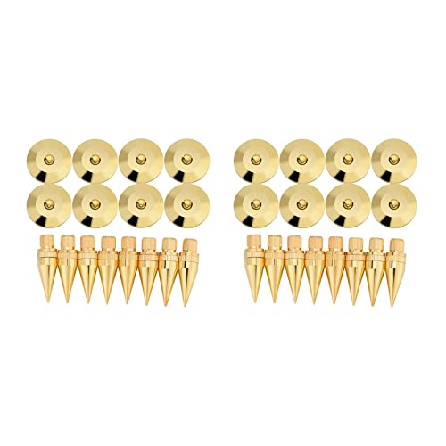 LOLPALONE Isolationsständer Eine Spitze für Lautsprecher aus Kupfer 16 Paar mit Fußmatte für Lautsprecher LOLPALONE Isolationsständer Eine Spitze für Lautsprecher aus Kupfer 16 Paar mit Fußmatte für Lautsprecher von LOLPALONE