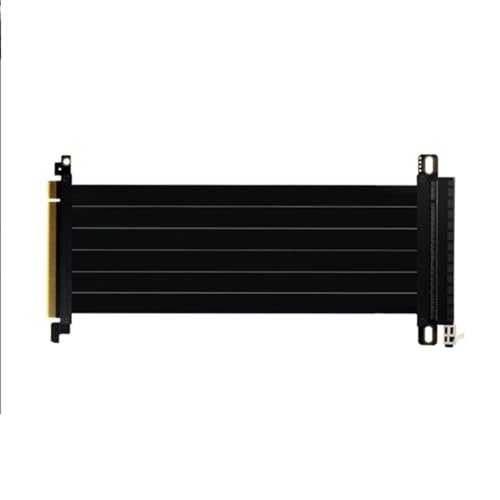 LOLPALONE PCI-e 3.0 16 x 180 Grad Erweiterungskabel für PCI-e Grafikkarte Adapter für Netzwerkkarte, maximale Geschwindigkeit und Stabilität, 15 cm, einfach zu bedienen von LOLPALONE