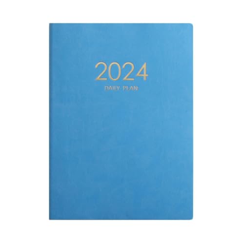 LOLPALONE Plan-Notizbuchkalender 2024, Verdickter Tagesplan-Notizbuch, Wöchentliches Notizbuch, Büro, Schulbedarf, 21,2 cm X 28,8 cm X 2 cm von LOLPALONE